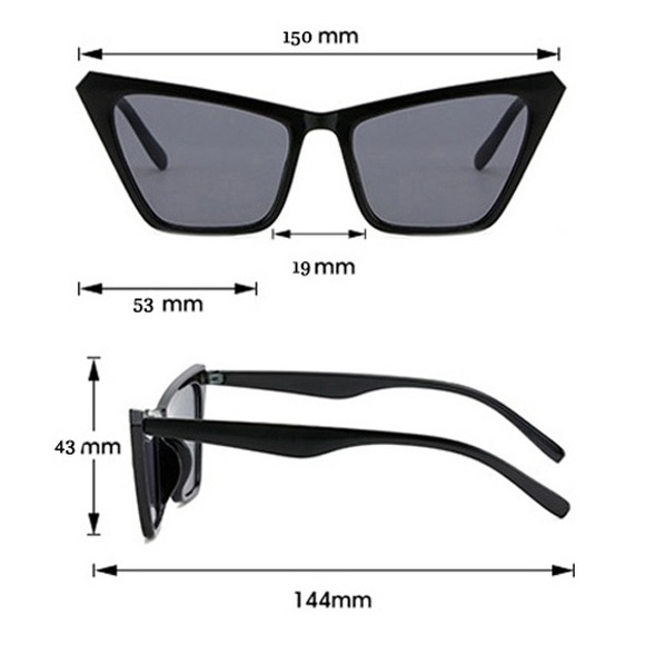 Retro Cat Eye Sunglasses - Picture 4 of 4